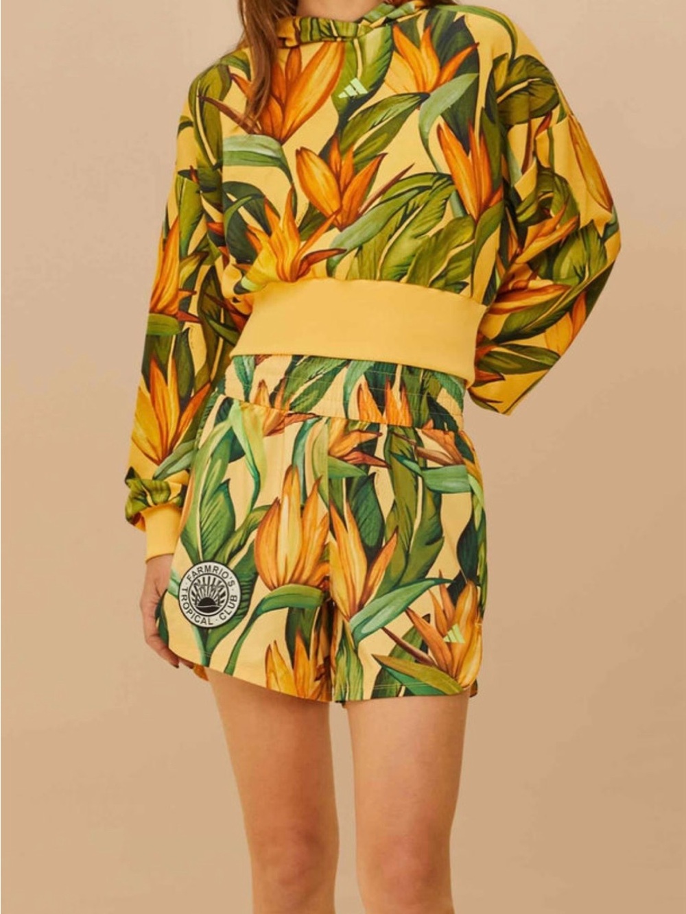 Adidas x FarmRio Birds Of Paradise Semi Spark Short - Picture 3 of 10